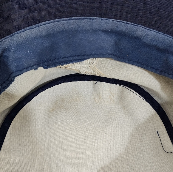 Dallas Cowboys Men's Vintage New Era Navy Blue Main Bucket Hat Front Logo Star - Picture 9 of 9